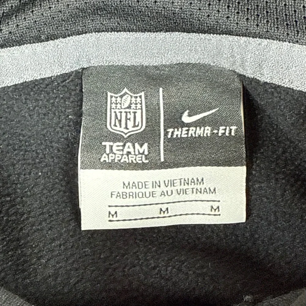 Nike Therma-Fit Men Medium Cincinnati Bengals Black Fleece Pullover Hoodie *Read
